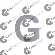 ONIX LETRA G MACIZA 77MM TERMINACION ACERO