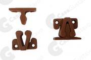 RETEN PVC NYLON TIPO FLECHA MARRON C/AGUJERO