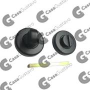 POMO Y BOCALLAVE REDONDO P/BAÑO NEGRO 9041765